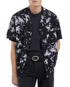 The Kooples Ghost Flower Short Sleeve Shirt