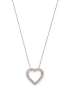 Bloomingdale's Diamond Heart Pendant Necklace In 14k White & Rose Gold, 1.0 Ct. T.w. - 100% Exclusive