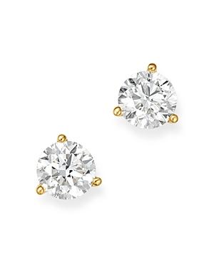 Bloomingdale's Certified Diamond Stud Earrings In 18k Yellow Gold Martini Setting, 1.0 Ct. T.w. - 100% Exclusive