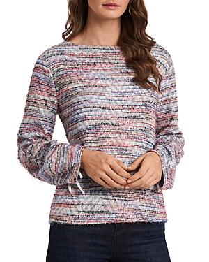 Vince Camuto Multicolor Tie Sleeve Top