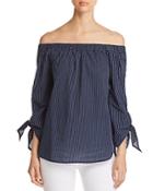 Beachlunchlounge Off-the-shoulder Striped Top