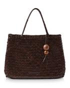 Loeffler Randall Nomi Large Woven Leather Tote