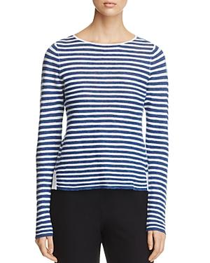 Eileen Fisher Petites Striped Boat Neck Sweater