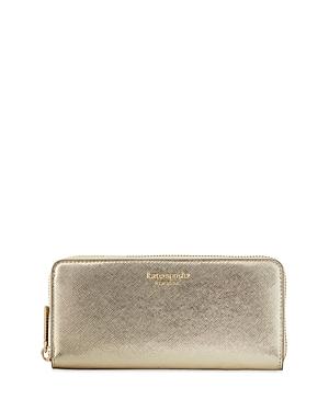 Kate Spade New York Spencer Metallic Leather Slim Continental Wallet