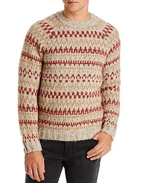 A.p.c. Leonhard Crewneck Geometric Print Sweater
