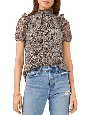 1.state Smocked Puff Sleeve Top