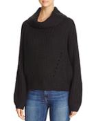 Elan Cropped Cowl Neck Sweater