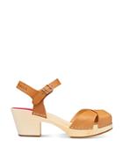 Swedish Hasbeens Women's Mirja Ankle Strap Slingback Platform Sandals