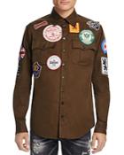 Dsquared2 Military Patch Slim Fit Shirt Jacket