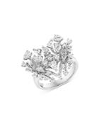 Bloomingdale's Diamond Heart Cluster Statement Ring In 14k White Gold, 1.65 Ct. T.w. - 100% Exclusive