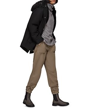Whistles Gracie Faux Fur Trim Coat