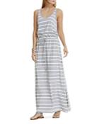 Two By Vince Camuto Striped Drawstring Maxi Dress