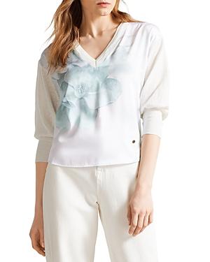 Ted Baker Siano Woven Front Sweater