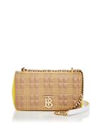Burberry Lola Small Quilted Color Block Leather Shoulder Bag