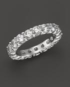 Certified Diamond Eternity Band In 18k White Gold, 3.0 Ct. T.w.