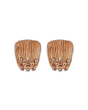 Hueb 18k Rose Gold Bahia Diamond Stud Earrings