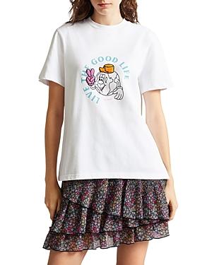 Ted Baker Cotton Dainno Good Life Graphic Tee