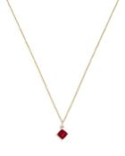 Bloomingdale's Ruby & Diamond Pendant Necklace In 14k Yellow Gold, 16 - 100% Exclusive