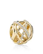 Pandora Charm - 14k Gold & Cubic Zirconia Galaxy, Moments Collection
