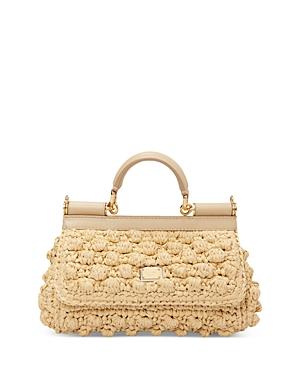 Dolce & Gabbana Crochet Top Handle Bag
