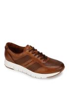 Kenneth Cole Men's Bailey Jogger Lasered Leather Lace-up Sneakers