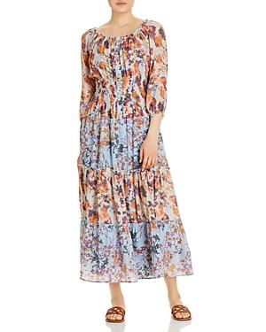 Olive Hill Mixed Floral Peasant Dress