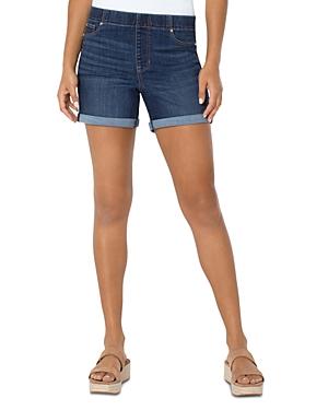 Liverpool Los Angeles Chloe Pull On Jean Shorts In Hendricks