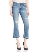 Black Orchid Mia Crop Flare Jeans In Free Bird