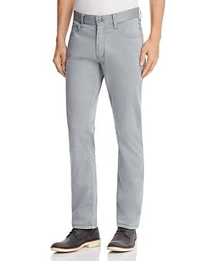 Emporio Armani Straight Fit Five Pocket Jeans In Gray