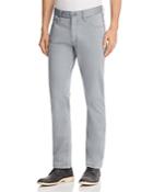 Emporio Armani Straight Fit Five Pocket Jeans In Gray