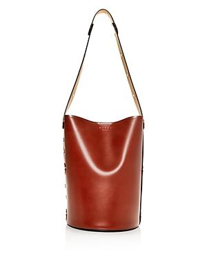 Marni Punch Medium Leather Bucket Bag