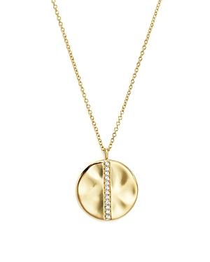 Ippolita 18k Gold Glamazon Stardust Large Disc Pendant Necklace With Diamonds, 18