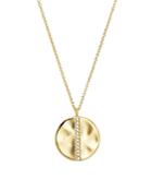 Ippolita 18k Gold Glamazon Stardust Large Disc Pendant Necklace With Diamonds, 18