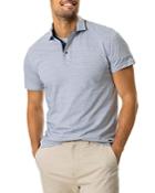 Rodd & Gunn Big River Slim Fit Jacquard Stripe Polo Shirt