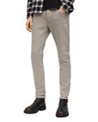Allsaints Rex Overdye Slim Fit Jeans In Corazon Taupe