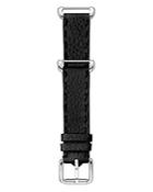 Fendi Selleria Black Leather Watch Strap, 18mm
