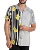Karl Lagerfeld Paris Stripes & Floral Woven Shirt