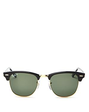 Ray-ban Unisex Clubmaster Polarized Sunglasses, 51mm