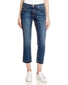 Current/elliott Cropped Straight Jeans In Loved