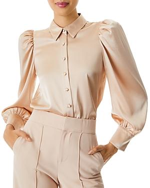 Alice And Olivia Nadine Puff Sleeve Blouse