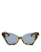 Karen Walker Women's Sweet Cat Shield Cat Eye Sunglasses, 131mm