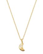Bloomingdale's Diamond Moon Pendant Necklace In 14k Yellow Gold, 0.03 Ct. T.w. - 100% Exclusive