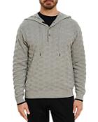 Robert Graham Bendigo Cotton Textured Classic Fit Henley Hoodie
