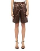 Peserico Distressed Belted Shorts