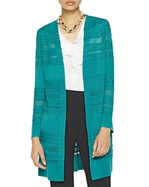 Misook Pointelle Knit Duster Jacket