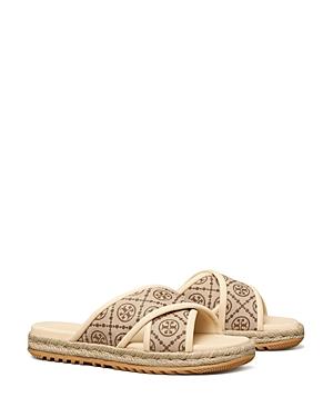 Tory Burch Women's T Monogram Crossband Espadrille Sandals