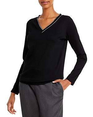 Fabiana Filippi Metallic Neck T-shirt