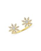 Bloomingdale's Diamond Daisy Open Ring In 14k Yellow Gold, 0.40 Ct. T.w. - 100% Exclusive