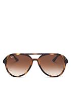 Ray-ban Women's Brow Bar Aviator Sunglasses, 57mm