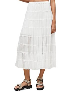 Allsaints Eva Tiered Midi Skirt